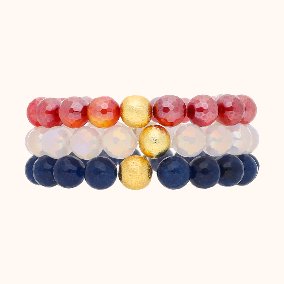 The America Beaded Bracelet Set 2025 | BuDhaGirl