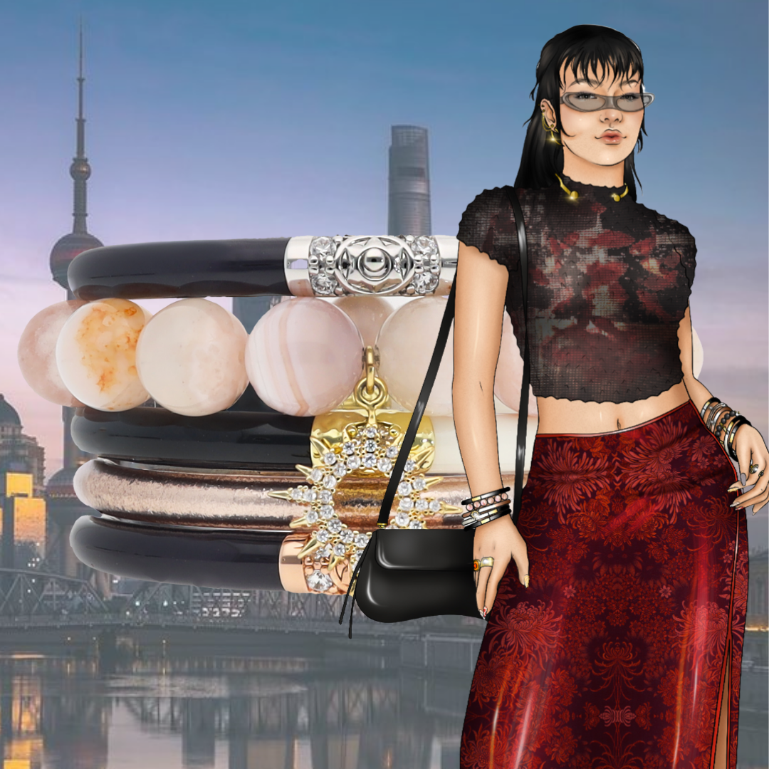 Shanghai Luxe Bangle Bracelet Global Stack of the Week | BuDhaGirl