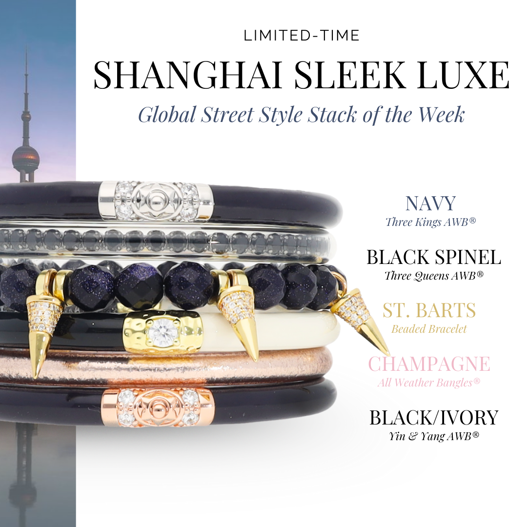 Shanghai Luxe Bangle Bracelet Stack