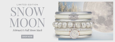 February Snow Moon Bangle Bracelet Stack of the Week | BuDhaGirl