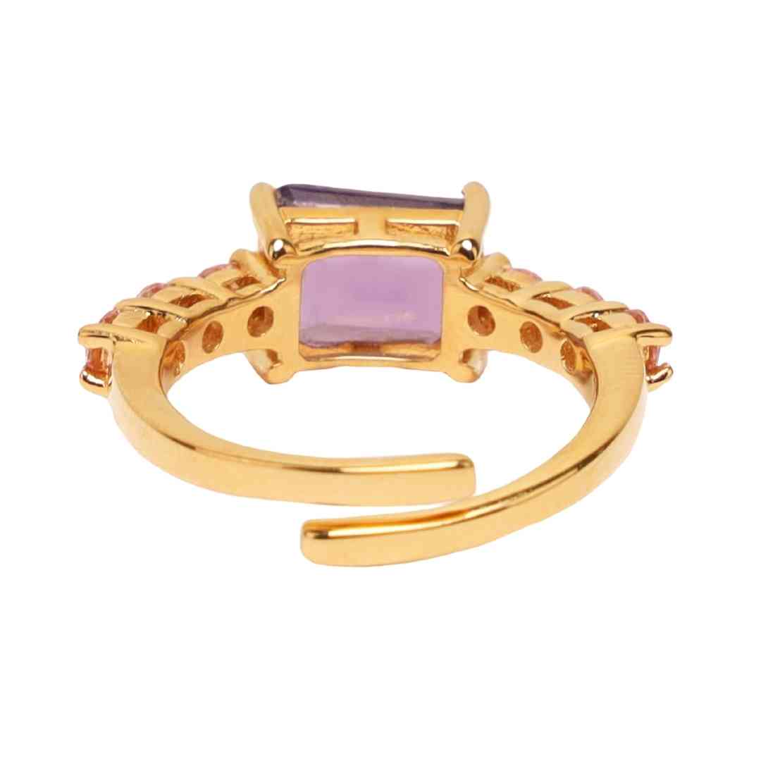 Purple Crystal | Emerald Cut | Princess Ring | BuDhaGirl