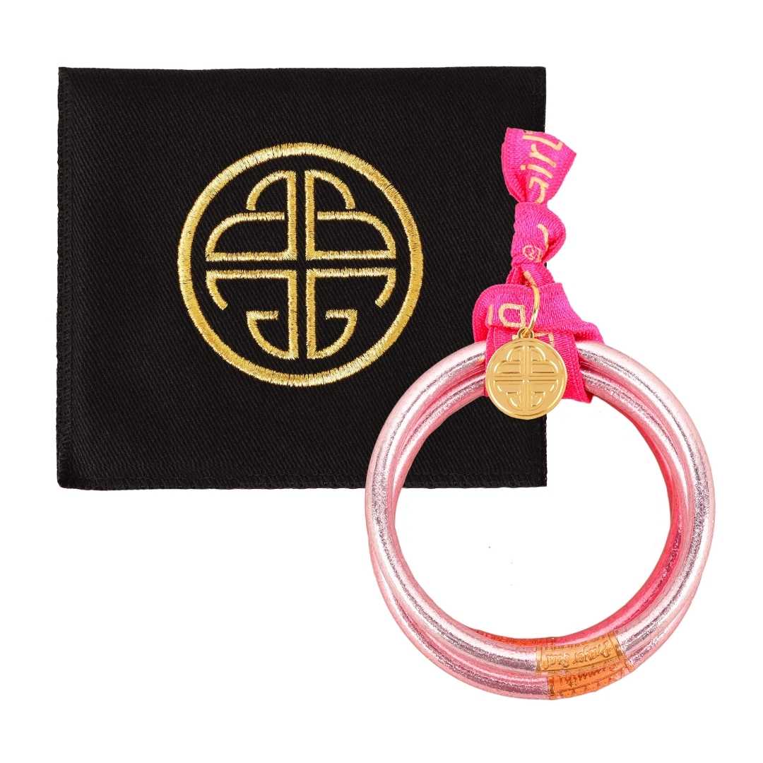 Carousel Pink All Weather Bangles® (AWB®) - Serenity Prayer | Bangle Bracelets for Women | BuDhaGirl